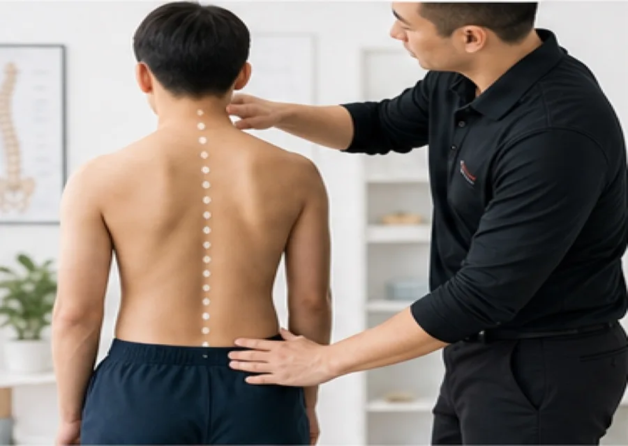Scoliosis Treatment in KL & PJ 1 脊柱侧弯示意图——正常脊柱 vs C型 vs S型侧弯 | One Spine TTDI