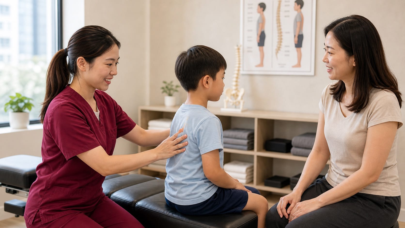 Pediatric posture check at One Spine TTDI Pediatric posture check at One Spine TTDI